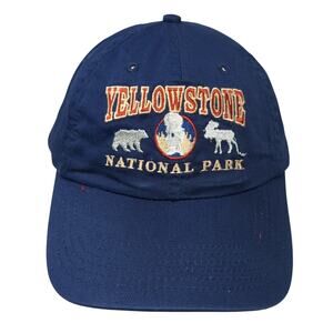 Yellowstone National Park Slideback Baseball Cap Blue One Size Polar Graphics